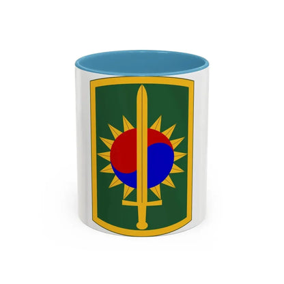 8th Military Police Brigade (U.S. Army) Accent Coffee Mug 11oz Light Blue - Go Mug Yourself