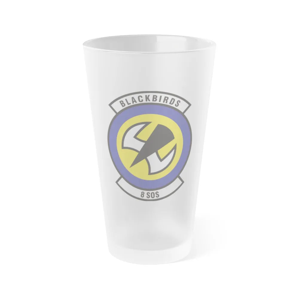 8th Special Operations Squadron (U.S. Air Force) Frosted Pint Glass 16oz-16oz-Frosted-Go Mug Yourself