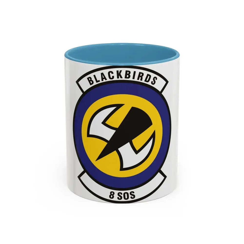 8th Special Operations Squadron (U.S. Air Force) Accent Coffee Mug 11oz Light Blue - Go Mug Yourself