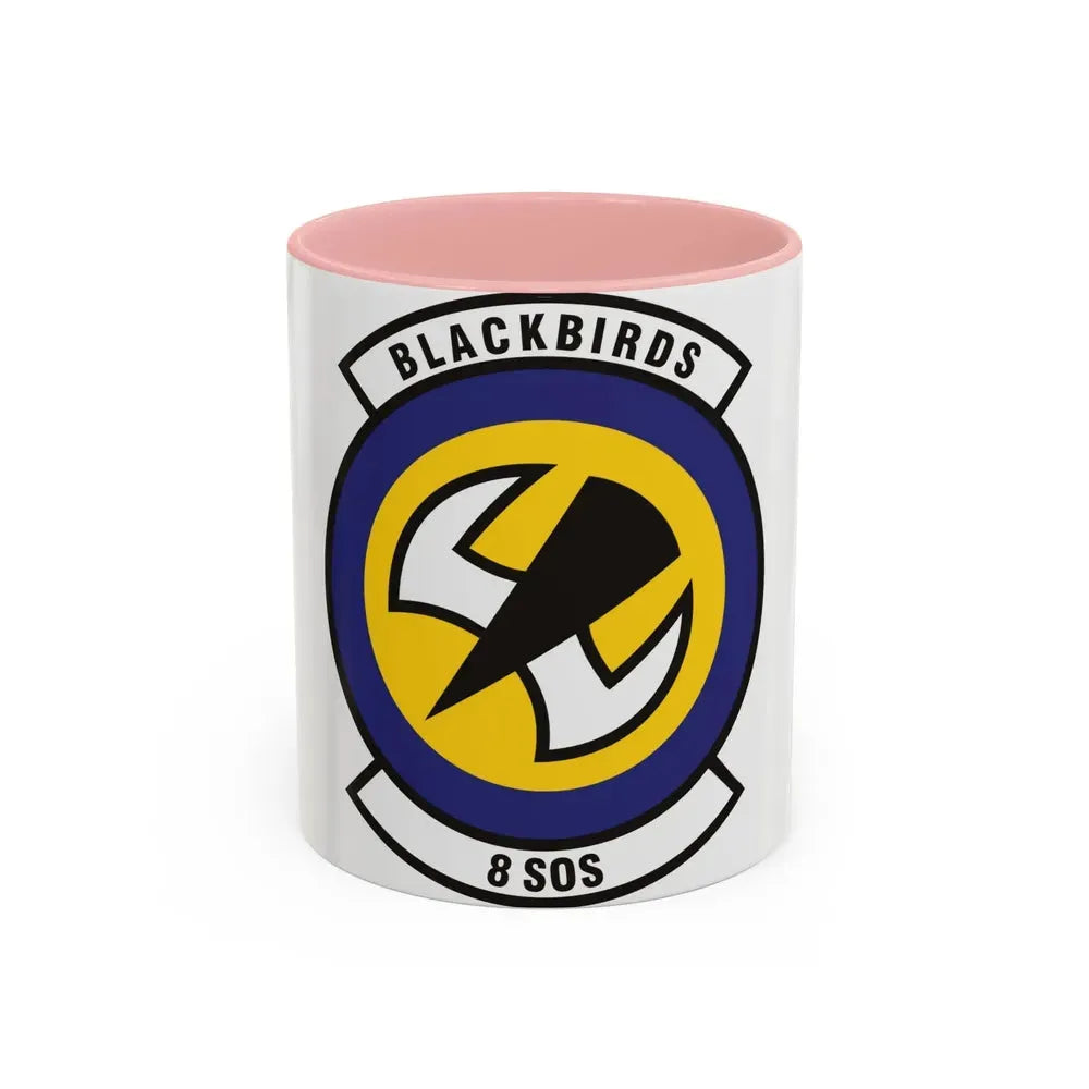 8th Special Operations Squadron (U.S. Air Force) Accent Coffee Mug 11oz Pink - Go Mug Yourself