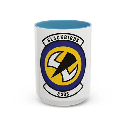 8th Special Operations Squadron (U.S. Air Force) Accent Coffee Mug 15oz Light Blue - Go Mug Yourself