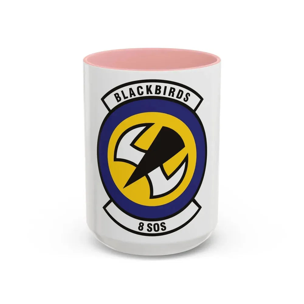 8th Special Operations Squadron (U.S. Air Force) Accent Coffee Mug 15oz Pink - Go Mug Yourself