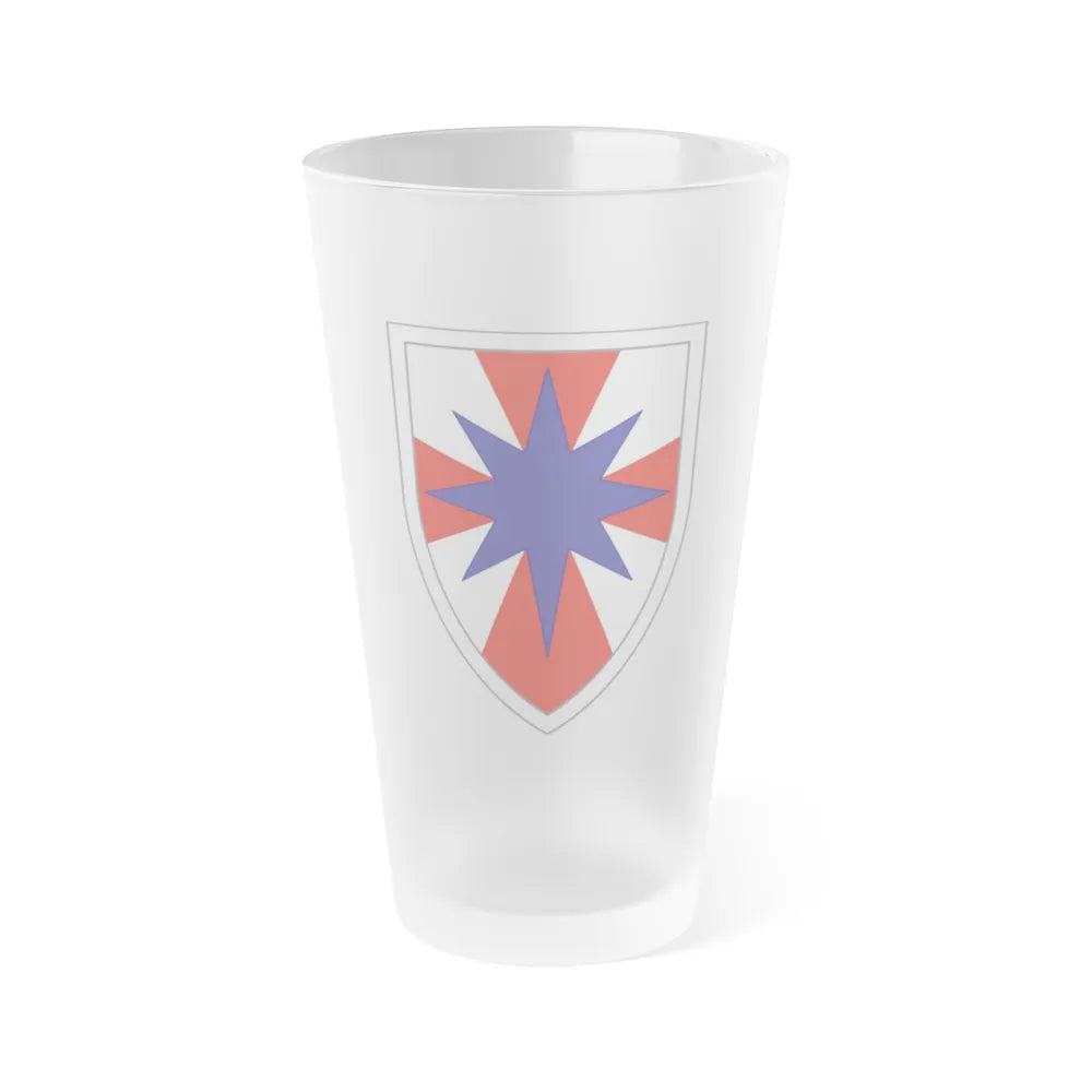 8th Theater Sustainment Command (U.S. Army) Frosted Pint Glass 16oz-Go Mug Yourself