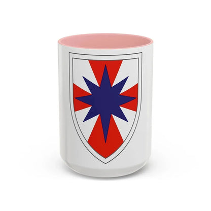 8th Theater Sustainment Command (U.S. Army) Accent Coffee Mug 15oz Pink - Go Mug Yourself