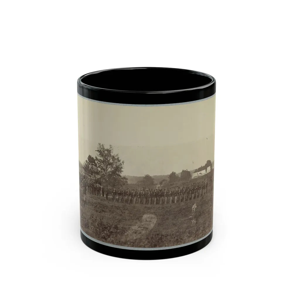 8th U.S. Infantry At Headquarters Army Of Potomac Near Fairfax Court House, Va., June, 1863 (U.S. Civil War) Black Coffee Mug-11oz-Go Mug Yourself