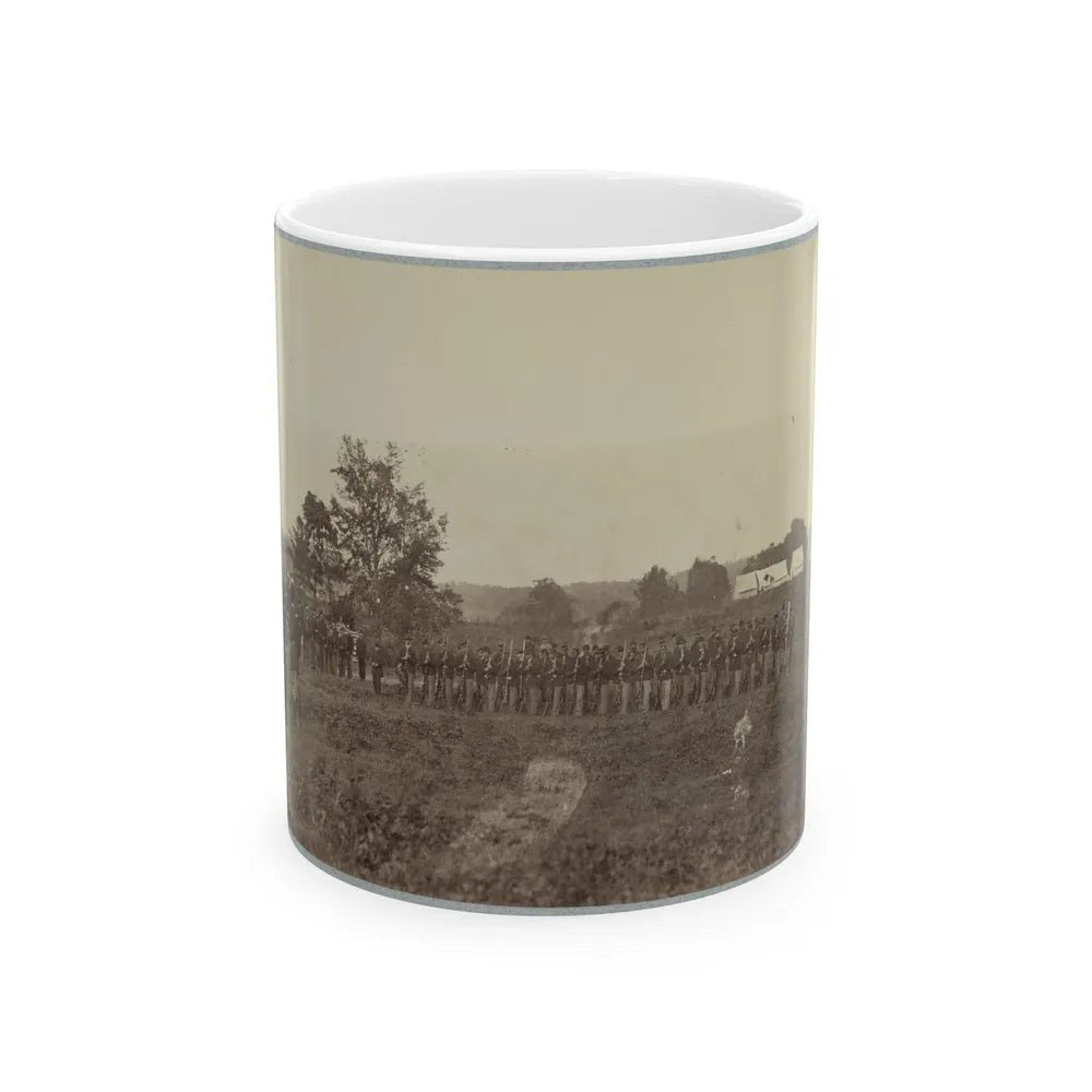 8th U.S. Infantry At Headquarters Army Of Potomac Near Fairfax Court House, Va., June, 1863 (U.S. Civil War) White Coffee Mug-11oz-Go Mug Yourself