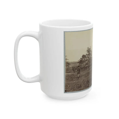 8th U.S. Infantry At Headquarters Army Of Potomac Near Fairfax Court House, Va., June, 1863 (U.S. Civil War) White Coffee Mug-Go Mug Yourself