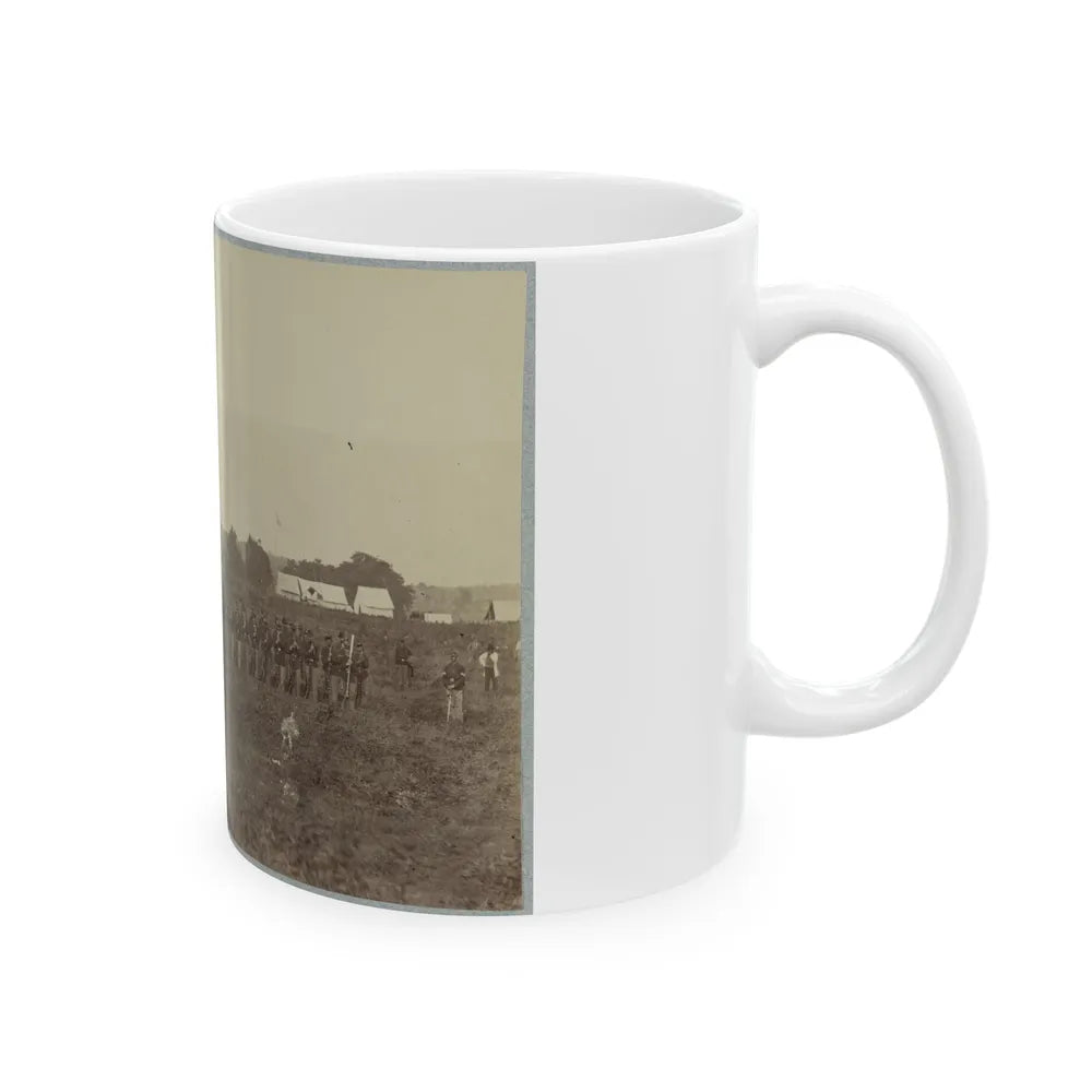 8th U.S. Infantry At Headquarters Army Of Potomac Near Fairfax Court House, Va., June, 1863 (U.S. Civil War) White Coffee Mug-Go Mug Yourself