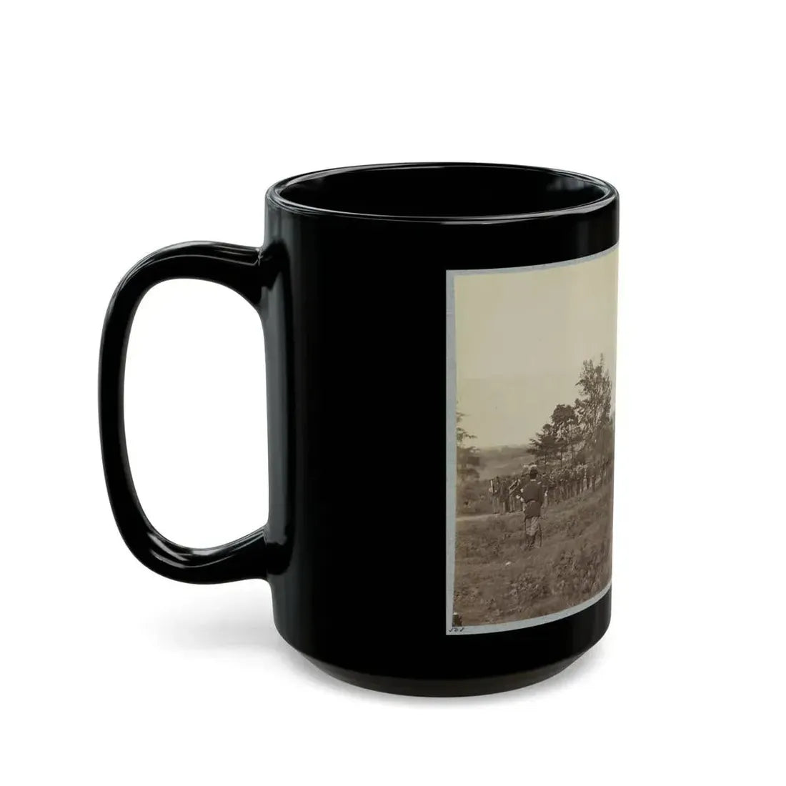 8th U.S. Infantry At Headquarters Army Of Potomac Near Fairfax Court House, Va., June, 1863 (U.S. Civil War) Black Coffee Mug - Go Mug Yourself