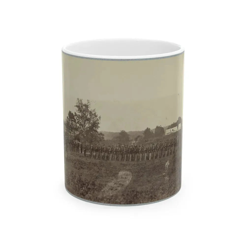 8th U.S. Infantry At Headquarters Army Of Potomac Near Fairfax Court House, Va., June, 1863 (U.S. Civil War) White Coffee Mug 11oz - Go Mug Yourself