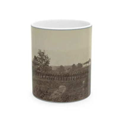 8th U.S. Infantry At Headquarters Army Of Potomac Near Fairfax Court House, Va., June, 1863 (U.S. Civil War) White Coffee Mug 11oz - Go Mug Yourself