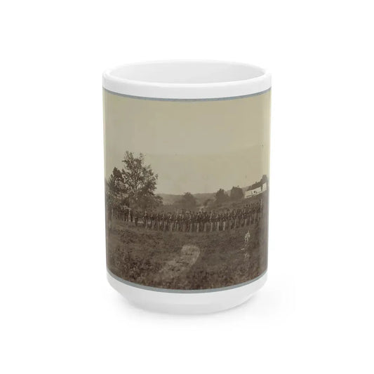 8th U.S. Infantry At Headquarters Army Of Potomac Near Fairfax Court House, Va., June, 1863 (U.S. Civil War) White Coffee Mug 15oz - Go Mug Yourself