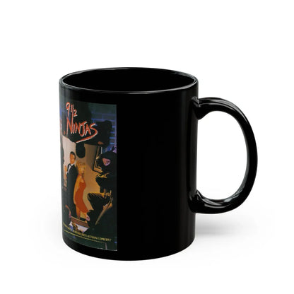 9 AND A HALF NINJAS (VHS COVER) - Black Coffee Mug-Go Mug Yourself