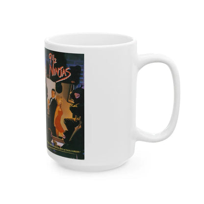 9 AND A HALF NINJAS (VHS COVER) - White Coffee Mug-Go Mug Yourself