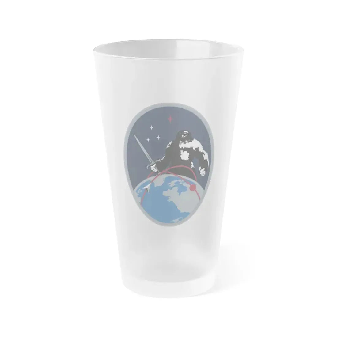 9 Combat Training Squadron (U.S. Space Force) Frosted Pint Glass 16oz Default Title - Go Mug Yourself