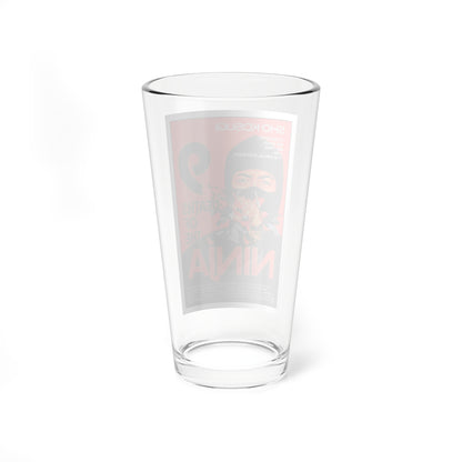 9 DEATHS OF THE NINJA 1985 Movie Poster - Pint Glass 16oz-Go Mug Yourself