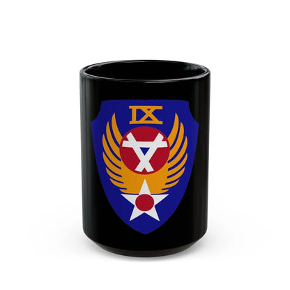 9 Engineer Command (U.S. Army) Black Coffee Mug-15oz-Go Mug Yourself