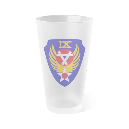 9 Engineer Command (U.S. Army) Frosted Pint Glass 16oz-Go Mug Yourself