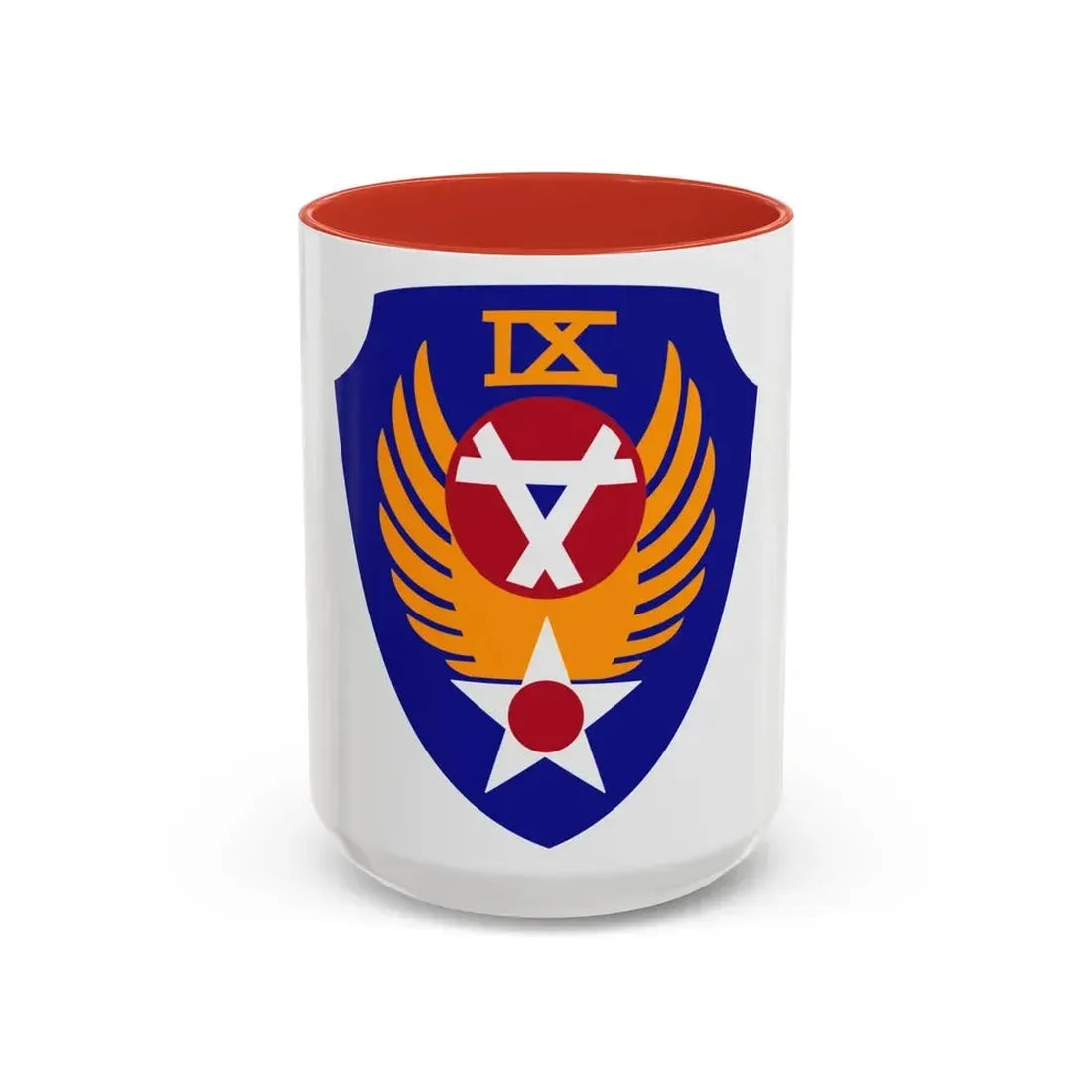 9 Engineer Command (U.S. Army) Accent Coffee Mug 15oz Red - Go Mug Yourself