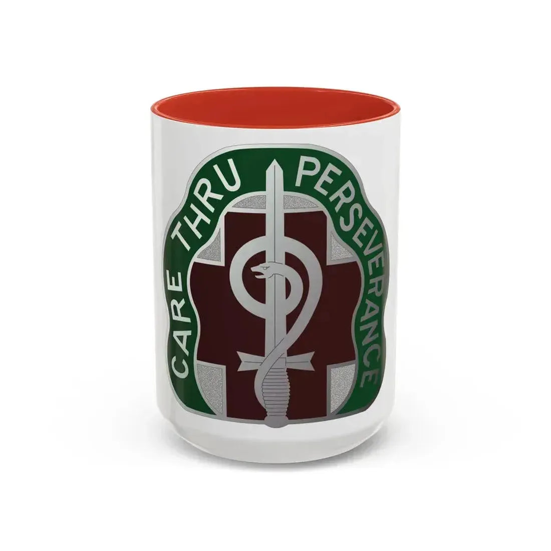 9 Hospital Center (U.S. Army) Accent Coffee Mug 15oz Red - Go Mug Yourself