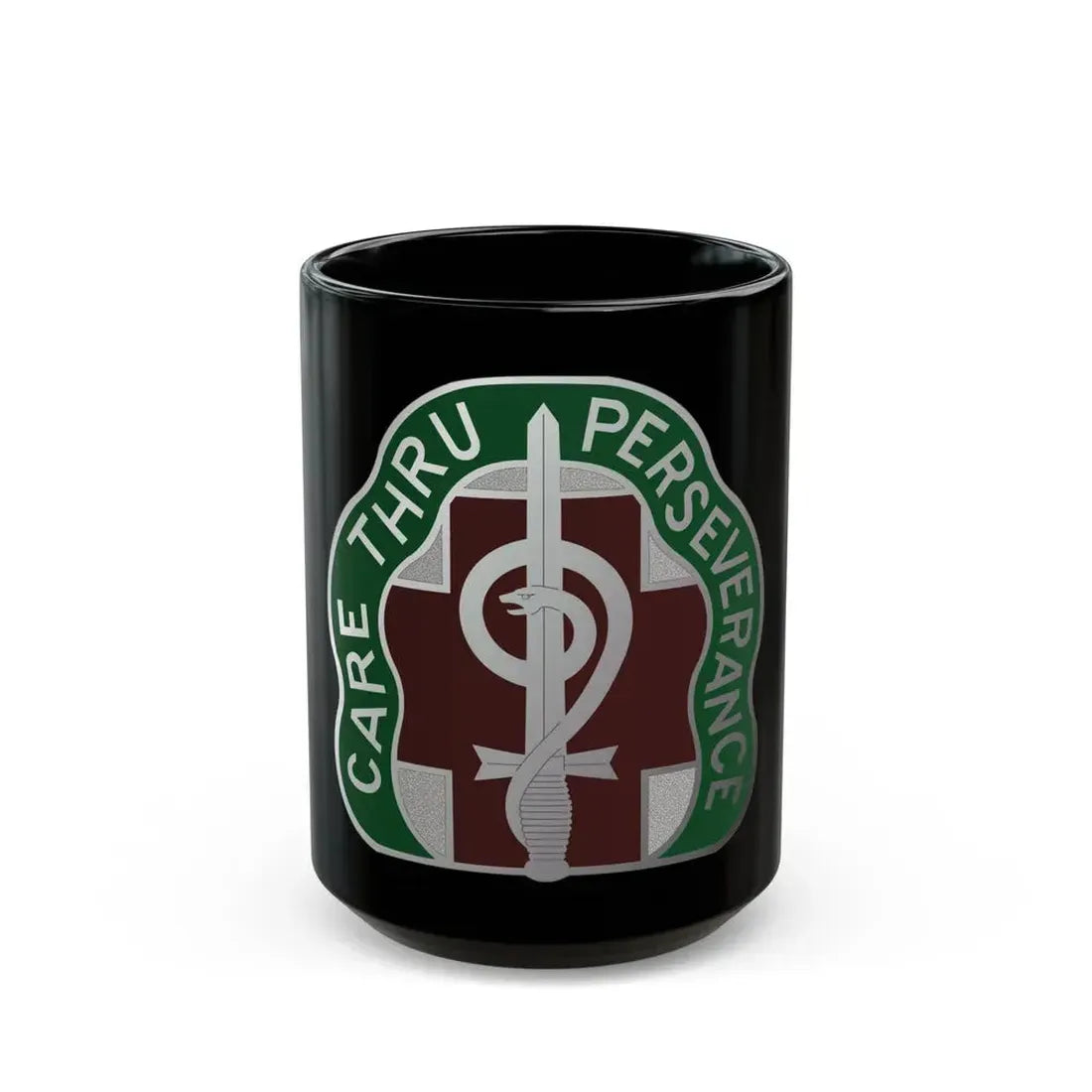 9 Hospital Center (U.S. Army) Black Coffee Mug 15oz - Go Mug Yourself