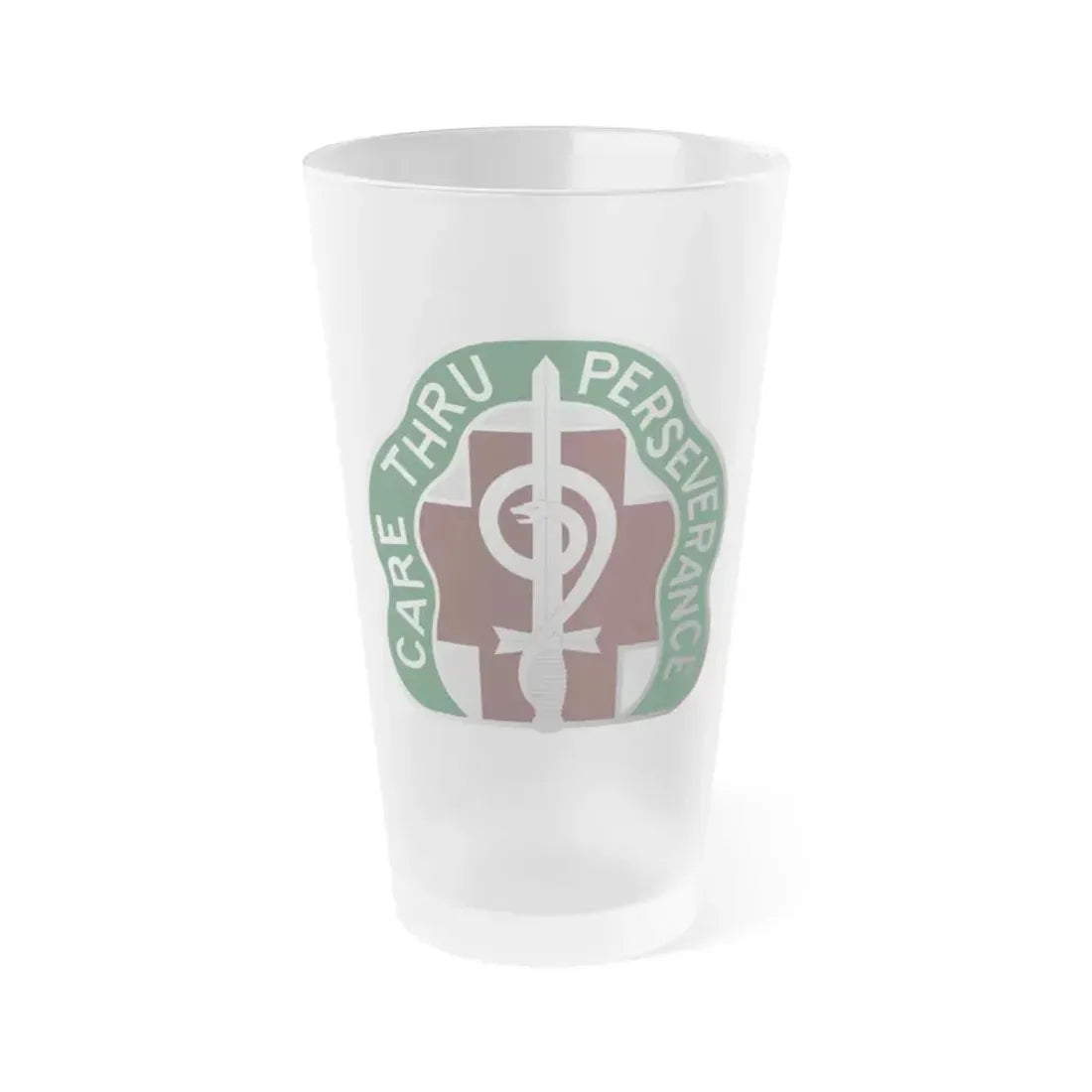 9 Hospital Center (U.S. Army) Frosted Pint Glass 16oz Default Title - Go Mug Yourself