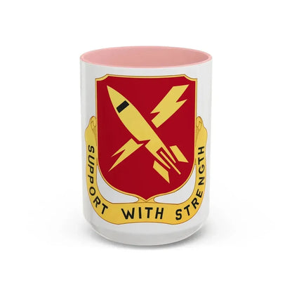 9 Maintenance Battalion (U.S. Army) Accent Coffee Mug 15oz Pink - Go Mug Yourself