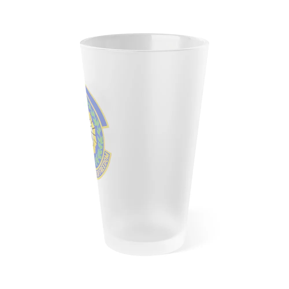 9 Security Forces Squadron ACC (U.S. Air Force) Frosted Pint Glass 16oz-Go Mug Yourself