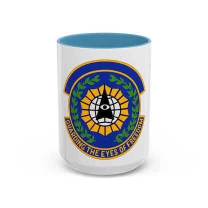 9 Security Forces Squadron ACC (U.S. Air Force) Accent Coffee Mug 15oz Light Blue - Go Mug Yourself