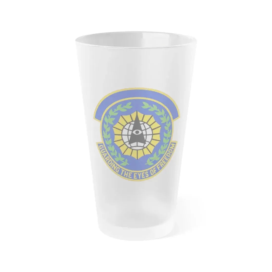 9 Security Forces Squadron ACC (U.S. Air Force) Frosted Pint Glass 16oz 16oz Frosted - Go Mug Yourself