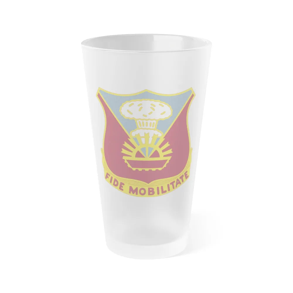 9 Transportation Battalion (U.S. Army) Frosted Pint Glass 16oz-Go Mug Yourself