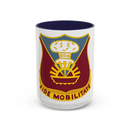 9 Transportation Battalion (U.S. Army) Accent Coffee Mug 15oz Navy - Go Mug Yourself