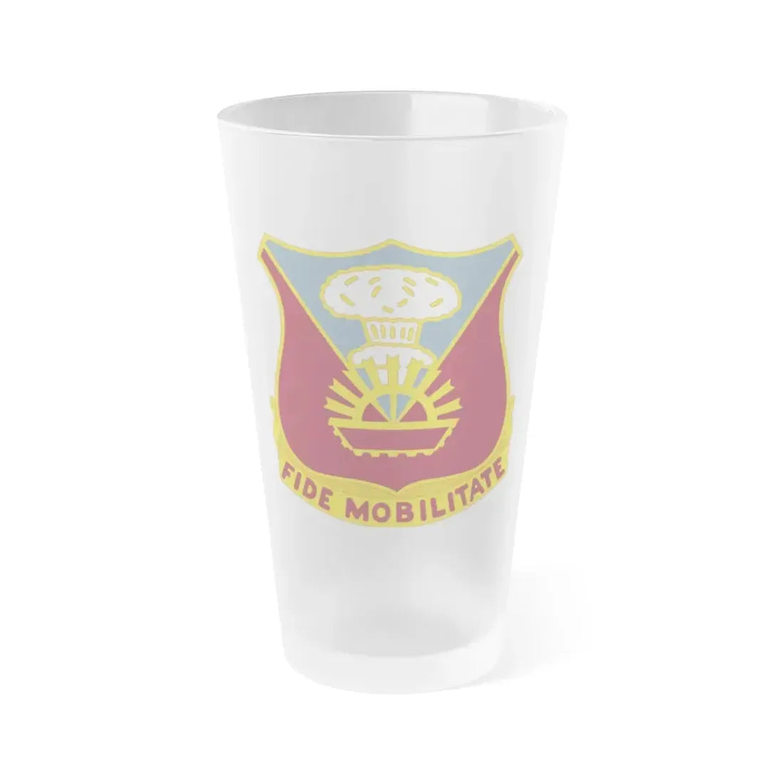 9 Transportation Battalion (U.S. Army) Frosted Pint Glass 16oz Default Title - Go Mug Yourself