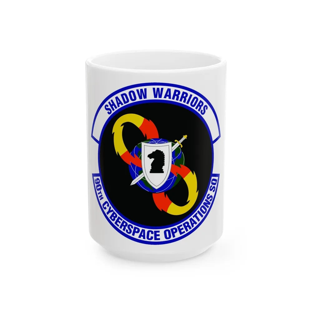 90 Cyberspace Operations Squadron ACC (U.S. Air Force) White Coffee Mug-15oz-Go Mug Yourself