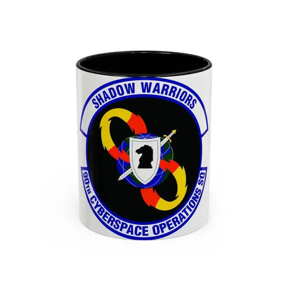 90 Cyberspace Operations Squadron ACC (U.S. Air Force) Accent Coffee Mug 11oz Black - Go Mug Yourself