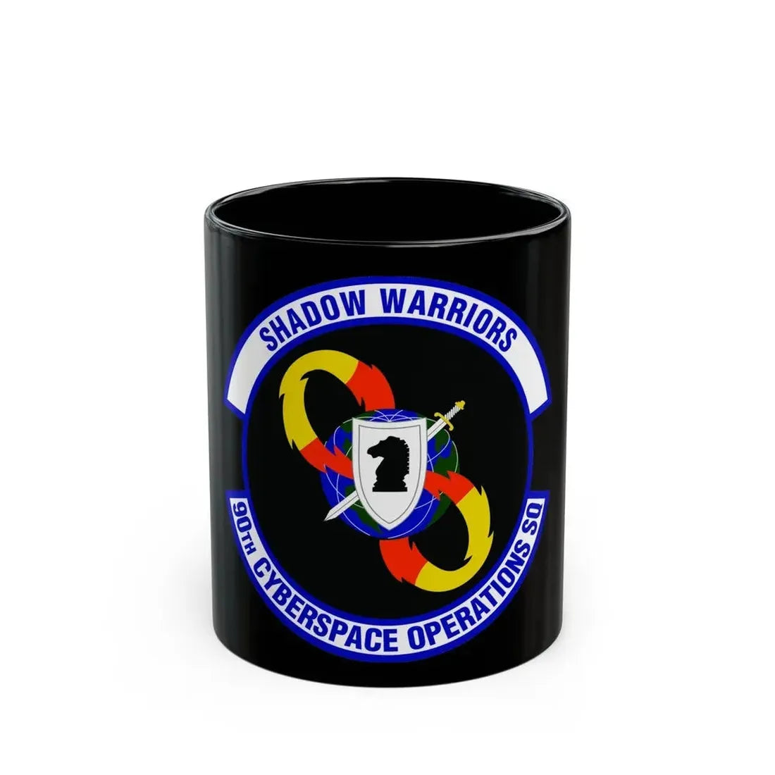 90 Cyberspace Operations Squadron ACC (U.S. Air Force) Black Coffee Mug 11oz - Go Mug Yourself