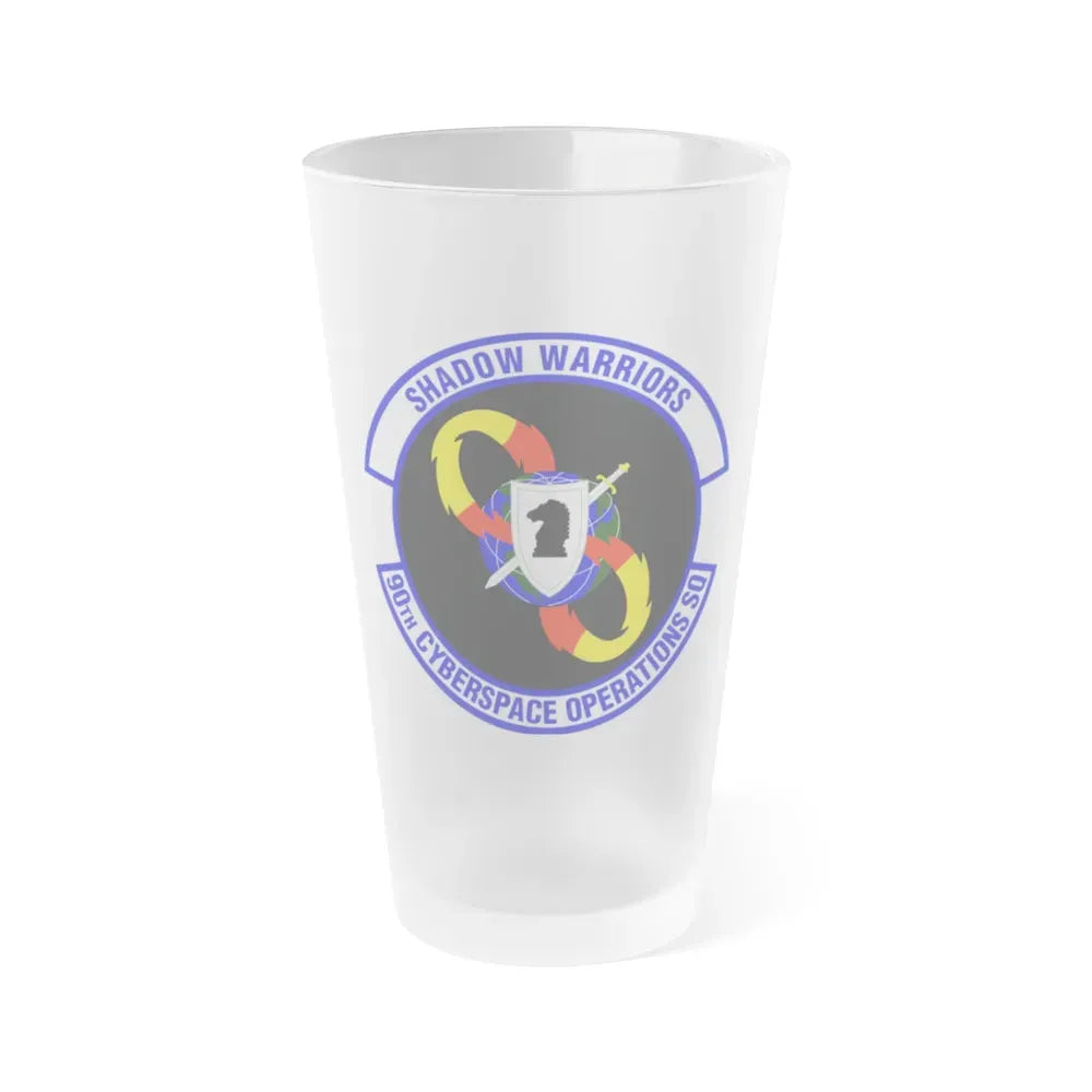 90 Cyberspace Operations Squadron ACC (U.S. Air Force) Frosted Pint Glass 16oz 16oz Frosted - Go Mug Yourself