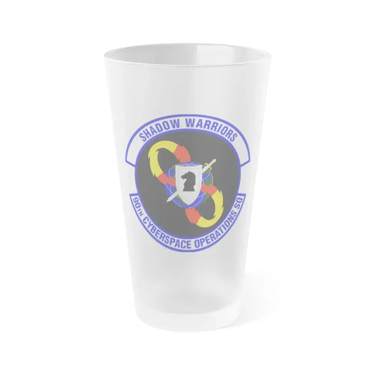 90 Cyberspace Operations Squadron ACC (U.S. Air Force) Frosted Pint Glass 16oz 16oz Frosted - Go Mug Yourself