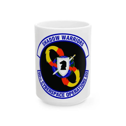 90 Cyberspace Operations Squadron ACC (U.S. Air Force) White Coffee Mug 15oz - Go Mug Yourself