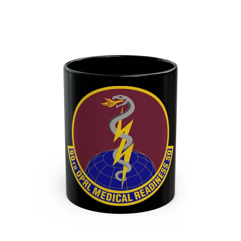 90 Operational Medical Readiness Squadron AFGSC (U.S. Air Force) Black Coffee Mug-11oz-Go Mug Yourself