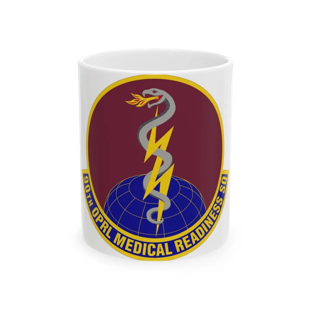 90 Operational Medical Readiness Squadron AFGSC (U.S. Air Force) White Coffee Mug-11oz-Go Mug Yourself