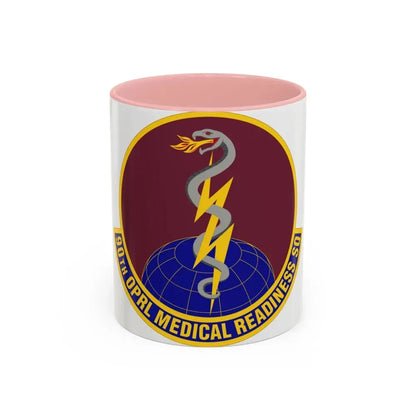 90 Operational Medical Readiness Squadron AFGSC (U.S. Air Force) Accent Coffee Mug 11oz Pink - Go Mug Yourself