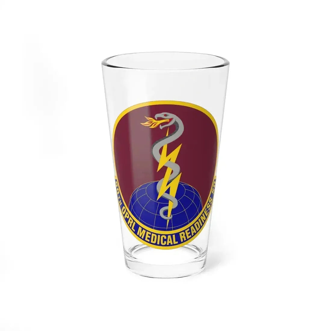 90 Operational Medical Readiness Squadron AFGSC (U.S. Air Force) Pint Glass 16oz - Go Mug Yourself