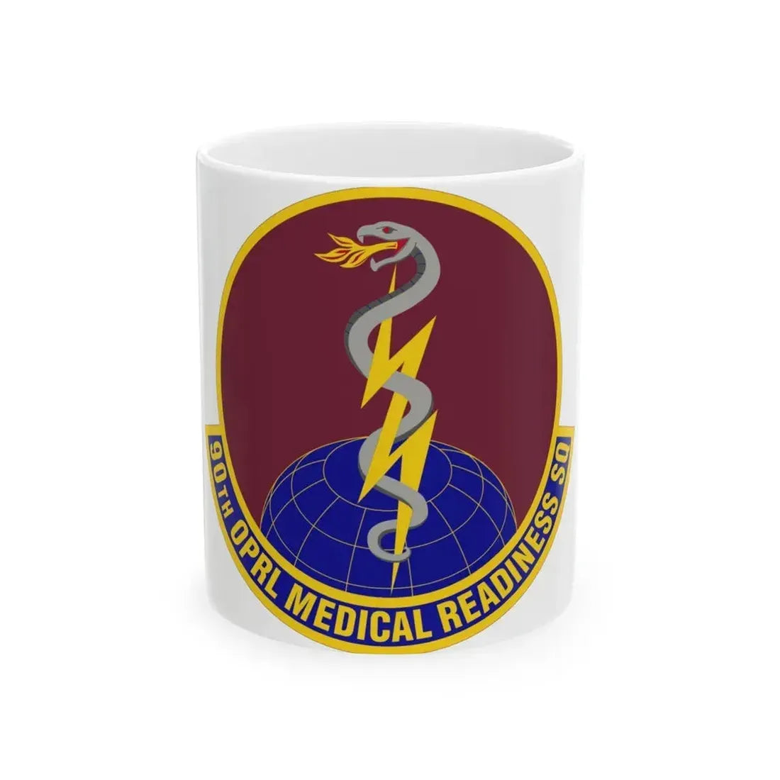 90 Operational Medical Readiness Squadron AFGSC (U.S. Air Force) White Coffee Mug 11oz - Go Mug Yourself
