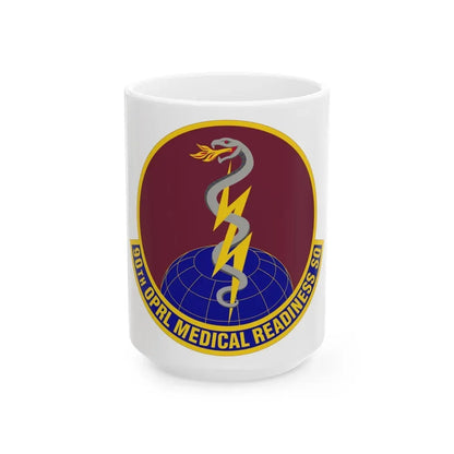 90 Operational Medical Readiness Squadron AFGSC (U.S. Air Force) White Coffee Mug 15oz - Go Mug Yourself