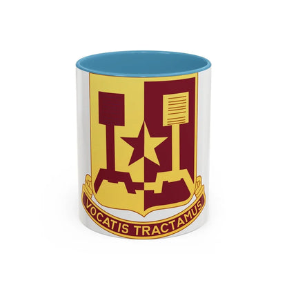 90 Transportation Battalion (U.S. Army) Accent Coffee Mug-11oz-Light Blue-Go Mug Yourself