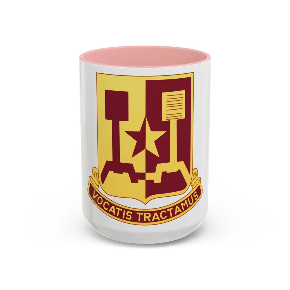 90 Transportation Battalion (U.S. Army) Accent Coffee Mug-15oz-Pink-Go Mug Yourself