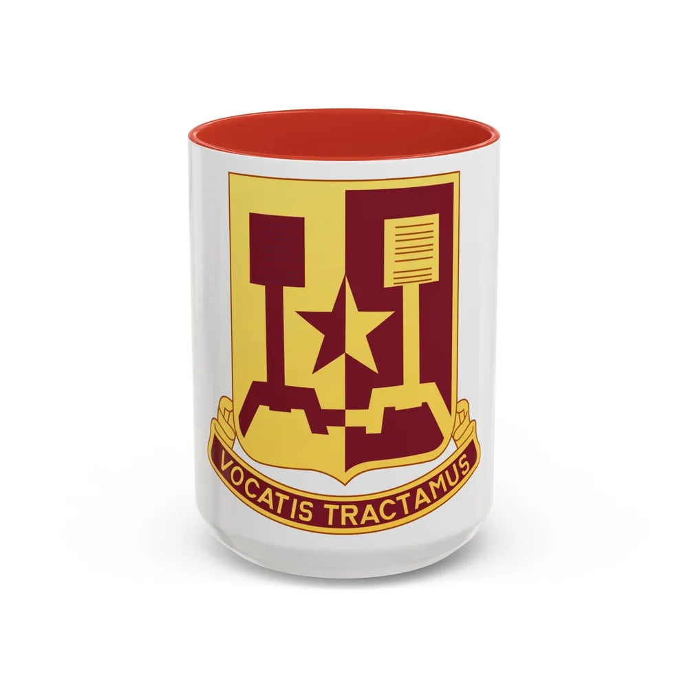 90 Transportation Battalion (U.S. Army) Accent Coffee Mug-15oz-Red-Go Mug Yourself