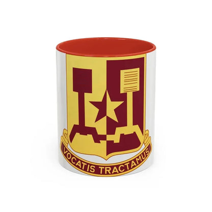90 Transportation Battalion (U.S. Army) Accent Coffee Mug 11oz Red - Go Mug Yourself