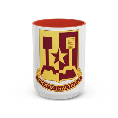 90 Transportation Battalion (U.S. Army) Accent Coffee Mug 15oz Red - Go Mug Yourself